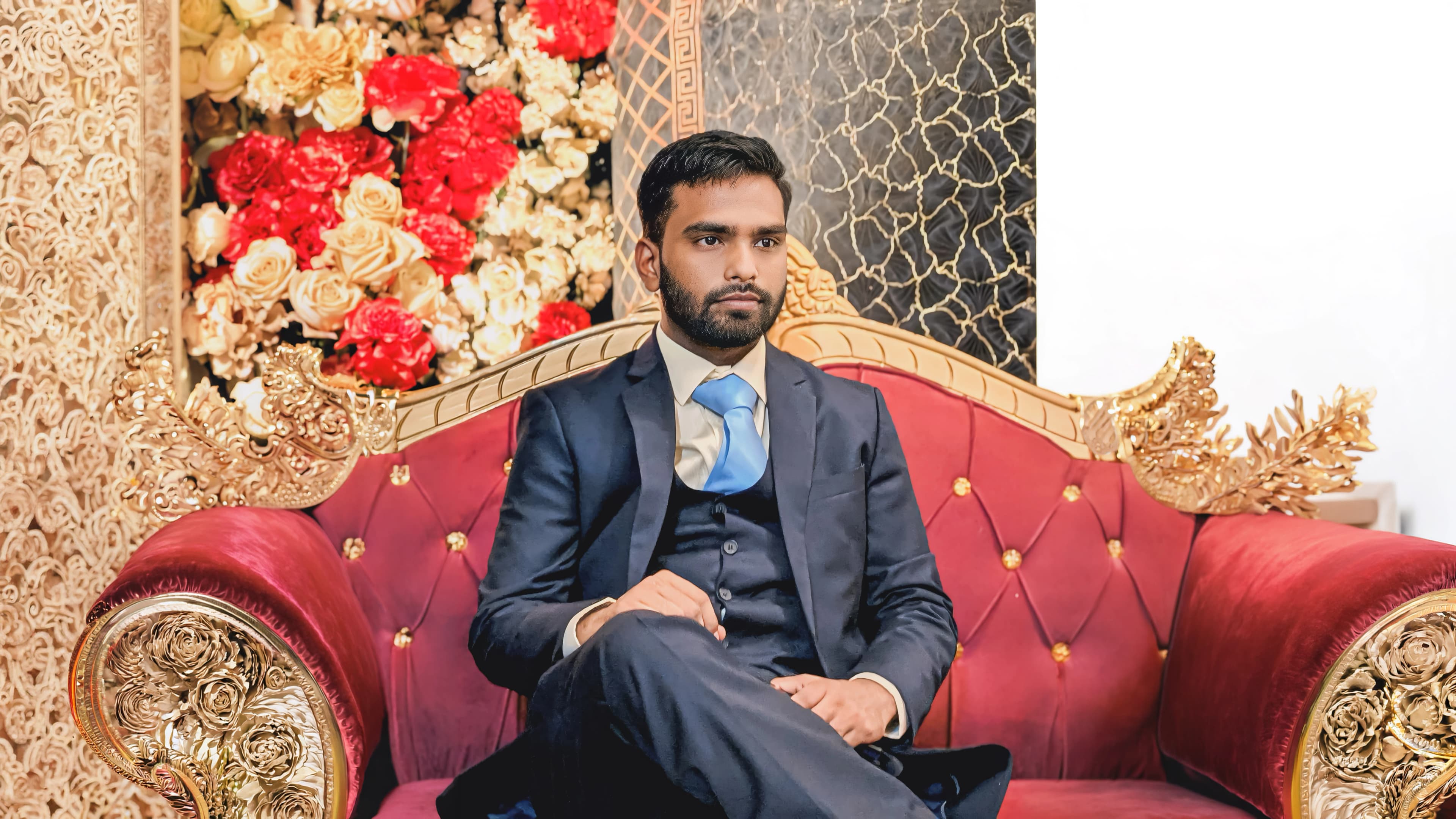Usama Zahid — brand and product designer who built the Begum digital atelier, blending Pakistani bridal heritage with modern design and interaction craft